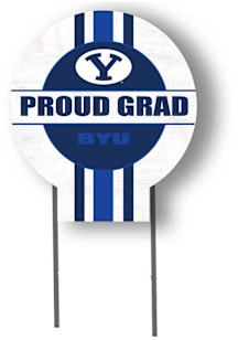 BYU Cougars KH Sports Fan Grad graduation graphic Yard Sign - White