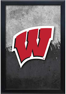 Wisconsin Badgers Snap Frame LED Sign - Black