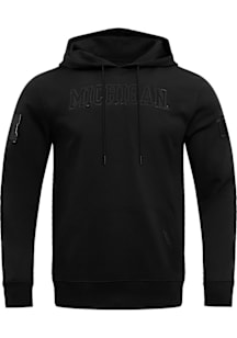 Pro Standard Michigan Wolverines Mens Black Triple Black Fashion Hood