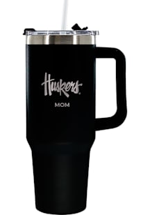 Nebraska Cornhuskers Mom 40oz Stainless Steel Tumbler - Black
