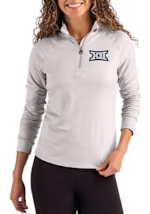 Cutter and Buck Big 12 Womens Ash Coastline Qtr Zip