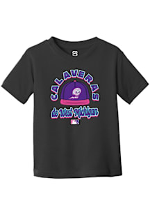 Summit Sportswear West Michigan Whitecaps Toddler Black Circle Cap Copa Short Sleeve T-Shirt