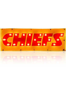 Kansas City Chiefs Lighted Recycled Metal Street Sign Marquee Sign