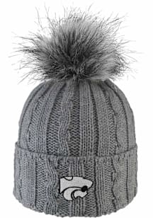 LogoFit K-State Wildcats Grey Alps Womens Knit Hat