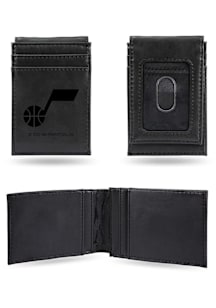 Utah Jazz Laser Engraved Mens Bifold Wallet
