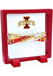 Iowa State Cyclones Gold Beaded Set Womens Bracelet