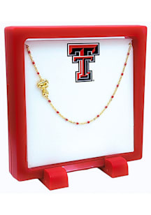 Texas Tech Red Raiders Gold Side Set Logo Necklace