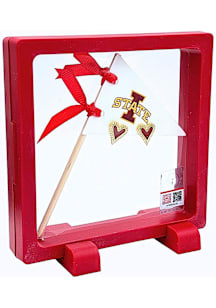 Iowa State Cyclones Gold Heart Stud Womens Earrings