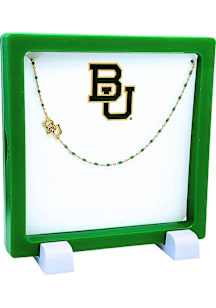 Baylor Bears Gold Side Set Logo Necklace