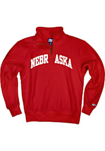 Nebraska Cornhuskers Womens Red Big Detroit Qtr Zip