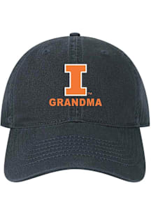 Illinois Fighting Illini Grandma Twill Adjustable Hat - Navy Blue