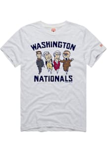 Homage Washington Nationals Grey Presidents Race Short Sleeve Fashion T Shirt