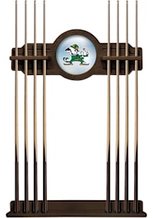 Notre Dame Fighting Irish Mascot Solid Wood Cue Rack Pool Table