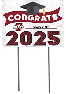 Massachusetts Minutemen KH Sports Fan 18x24 Yard Sign with Stakes Class of 2025 Yard Sign - White