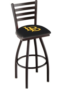 Cal State Long Beach High Back Swivel Pub Stool - Black