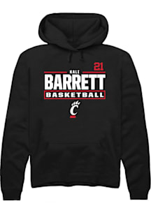 Kali Barrett Cincinnati Bearcats Mens Black NIL Stacked Box Player Hood