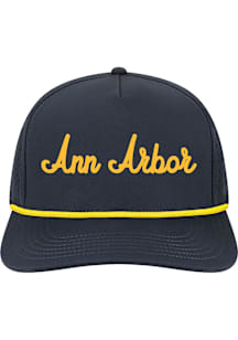 Michigan Wolverines Cut Adjustable Adjustable Hat - Navy Blue