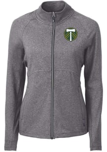 Cutter and Buck Portland Timbers Womens Black Adapt Eco Knit Light Weight Jacket