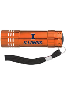 Orange Illinois Fighting Illini Flashlight Keychain
