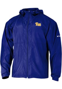 Mens Pitt Panthers Blue Columbia Prodigy Light Weight Jacket