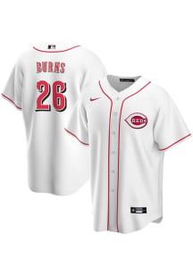 Chase Burns Cincinnati Reds Mens Replica Home Jersey - White