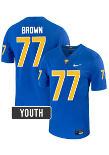 Jackson Brown Nike Youth Blue Pitt Panthers NIL Name And Number Football Jersey Jersey