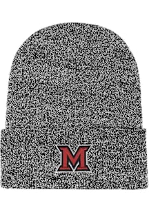 LogoFit Miami RedHawks Black Bueller Mens Knit Hat
