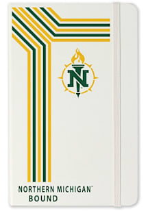 Northern Michigan Wildcats School Bound team logo Notebook and Folder - White