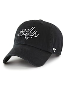 47 Washington Capitals Tonal Logo Clean Up Adjustable Hat - Black