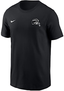 Nike Iowa State Cyclones Black Cyclone Helmet Blackout Short Sleeve T Shirt
