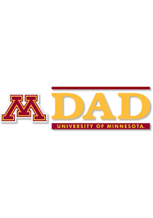 Minnesota Golden Gophers 6x2 Dad Auto Decal - Maroon