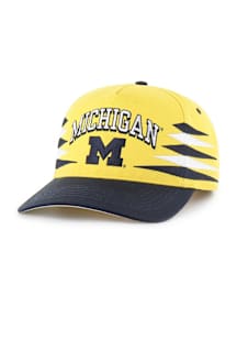 47 Michigan Wolverines Diamond Cut Hitch Adjustable Hat - Gold