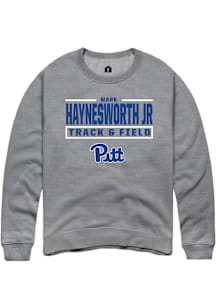 Mark  Jr Haynesworth Rally Mens Graphite Pitt Panthers NIL Stacked Box Player Crew