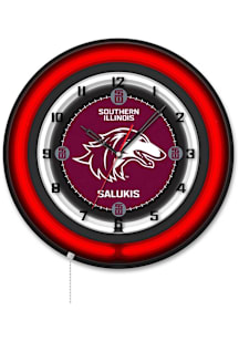 Southern Illinois Salukis 19in Neon Wall Clock