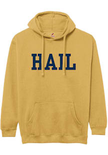 Mens Gold Michigan Wolverines Essentials Hail Hooded Sweatshirt