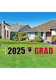 Texas Tech Red Raiders 2025 Grad Yard Sign - Black