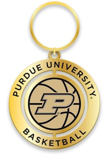 Purdue Boilermakers Basketball Spinner Keychain - Black