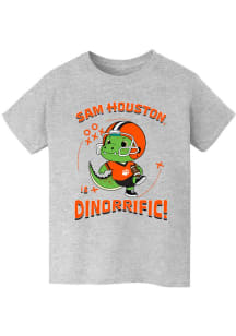 Vive La Fete Sam Houston State Bearkats Youth Grey Dino-Riffic Short Sleeve T-Shirt