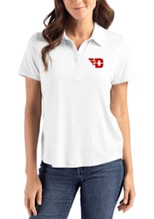 Cutter and Buck Dayton Flyers Womens White Coastline Eco Short Sleeve Polo Shirt
