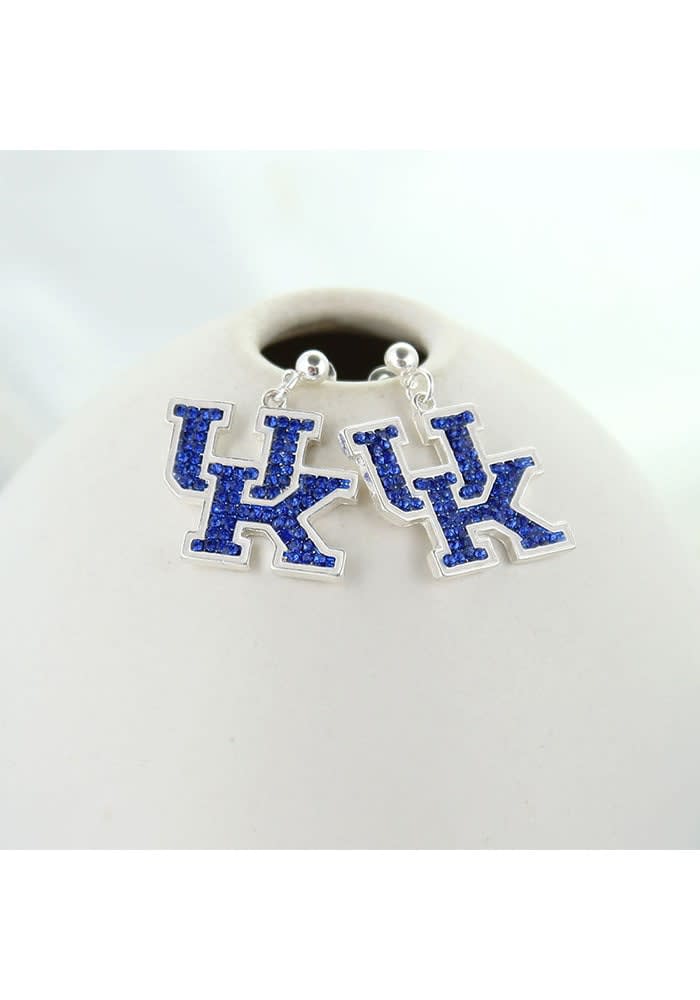 Kentucky Wildcats Crystal Logo Womens Earrings