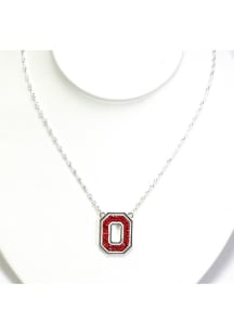 Bling Ohio State Buckeyes Womens Necklace - Red