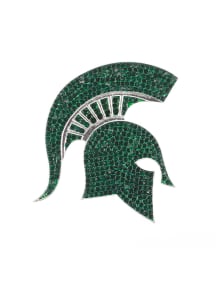 Green Michigan State Spartans Souvenir Bling Pin