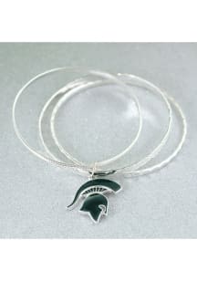 Michigan State Spartans Enamel Logo Womens Bracelet