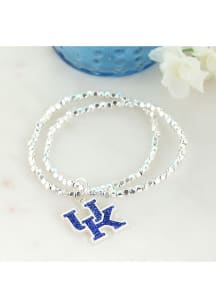 Kentucky Wildcats Crystal Logo Stretch Womens Bracelet