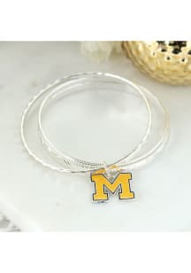 Michigan Wolverines Enamel Logo Womens Bracelet