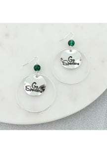 Michigan State Spartans Slogan Womens Earrings