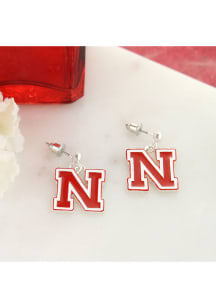 Nebraska Cornhuskers Enamel Logo Womens Earrings
