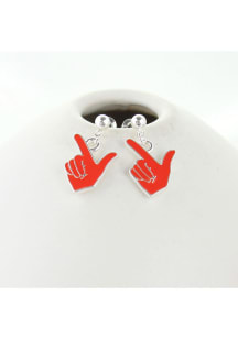Texas Tech Red Raiders Enamel Logo Womens Earrings