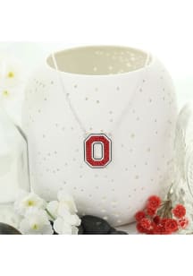 Ohio State Buckeyes Crystal Logo Necklace