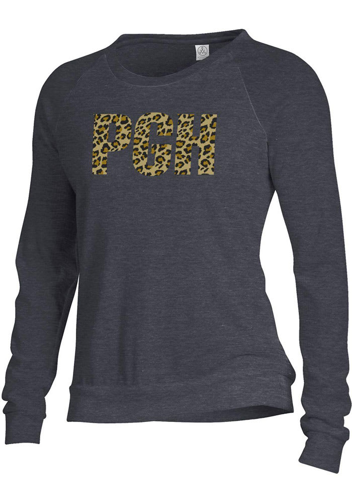 Alternative Apparel Pittsburgh Women's Eco Black Cheetah PGH Long Sleeve T-Shirt